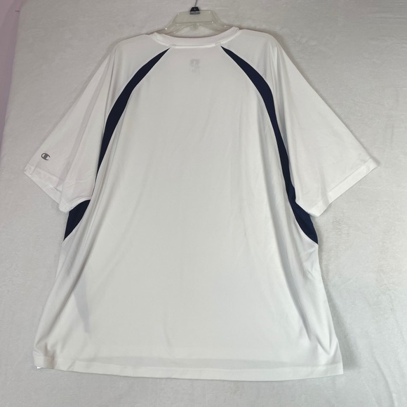 Champion Mens Double Dry T Shirt White Navy Athletic Performance 3XL L 3XL - Picture 2 of 5